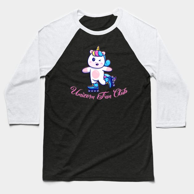 Unicorn Fan Club Baseball T-Shirt by capo_tees